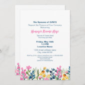 軍隊配偶者ウェルカムフローラのダウンロード 招待状 (正面/裏面)