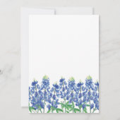 軍隊配偶者別れブルーボンネットデジタル 招待状 (裏面)