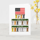 軍隊配偶者感謝状、妻。 カード (黄色い花)