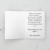 軍隊金ゴールドスターマザーズデイハートカード カード (内部)