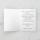 軍隊金ゴールドスターマザーズデイパープルリボンカード カード (内部)