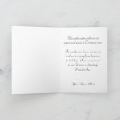 軍隊金ゴールドスターマザーホリデー恵みカード シーズンカード (内部)