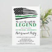 軍隊除・売却の細い緑の線のフラグの凡例 招待状 (スタンド正面)