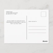 軍隊除・売却の細い緑の線フラグパーティー ポストカード (裏面)