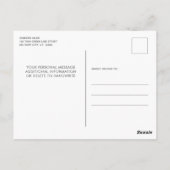 軍隊除・売却の細い緑の線凡例 ポストカード (裏面)