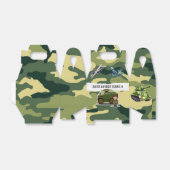 軍隊陸軍テーマゲーブルボックス誕生日パーティー フェイバーボックス (折り畳みなし)