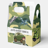 軍隊陸軍テーマゲーブルボックス誕生日パーティー フェイバーボックス (オープン)