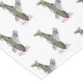 軍隊飛行機漫画イラストレーション テーブルクロス (アングル)
