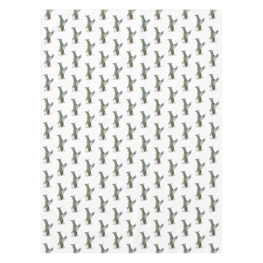 軍隊飛行機漫画イラストレーション テーブルクロス (正面)