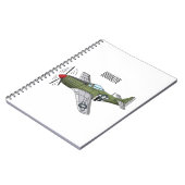軍隊飛行機漫画イラストレーション ノートブック (左側)