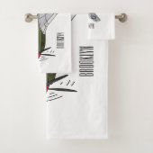 軍隊飛行機漫画イラストレーション バスタオルセット (インサイチュ)