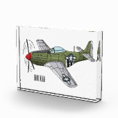 軍隊飛行機漫画イラストレーション フォトブロック (右)