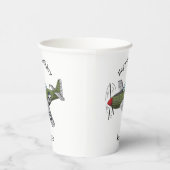 軍隊飛行機漫画イラストレーション 紙コップ (右)