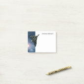 軍隊飛行機、アヴロ・バルカン、あなたの名前 ポストイット (デスク上)