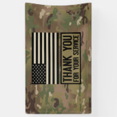 軍隊-あなたのサービスをありがとう 横断幕 (縦)