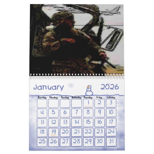 軍隊 カレンダー (1月 2026)