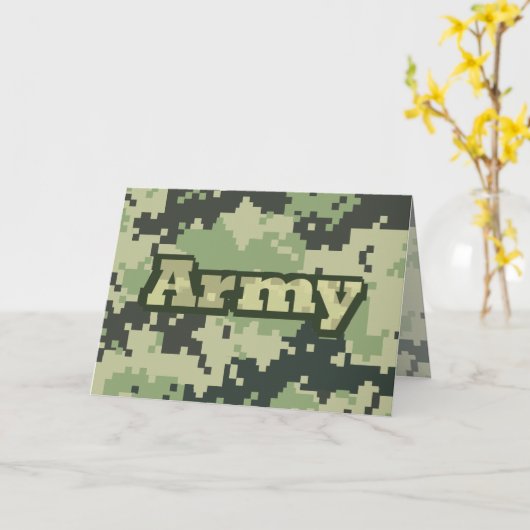 軍隊 カード (黄色い花)