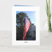 軍隊・サービス・フラグ サンキューカード (裏面)