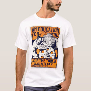 軍隊-タンクを結合して下さい Tシャツ