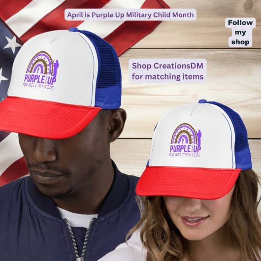軍隊 – パープルアップ軍隊子 キャップ