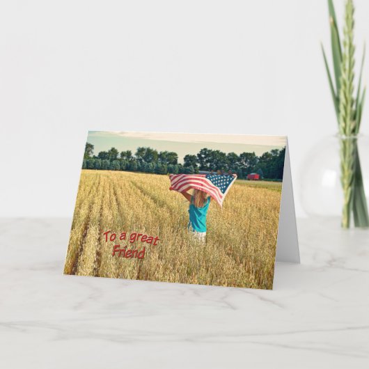 軍隊・フレンドに感謝 サンキューカード (正面)