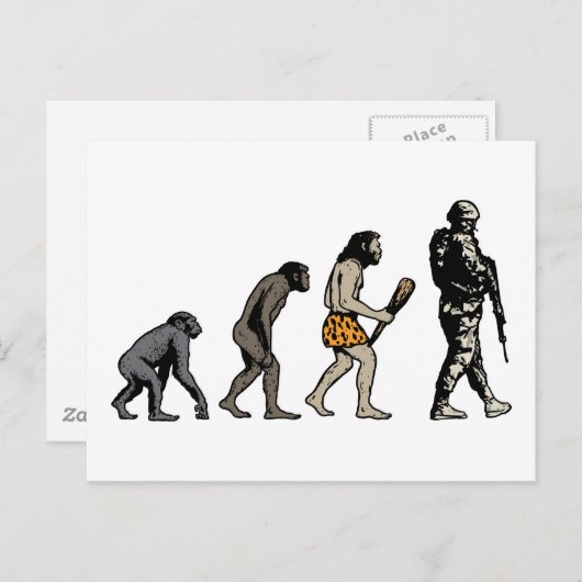 軍隊 ポストカード (正面/裏面)