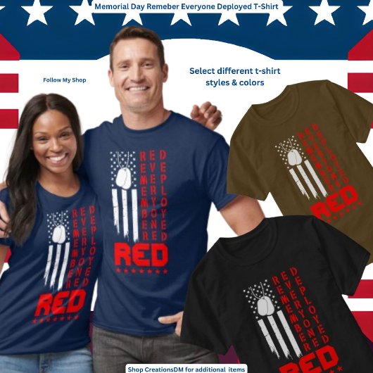 軍隊-メモリアルデーは導入済み全員を記憶 Tシャツ