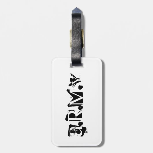 軍隊 ラゲッジタグ (裏面縦)