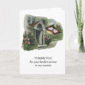 軍隊: 家族のサービスをありがとう サンキューカード (正面)