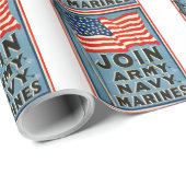 軍隊、海軍、海兵隊員WPA 1917年に加わって下さい ラッピングペーパー (ロールコーナー)