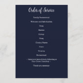 軍隊 – 米国国旗 – 生活のお祝い – 葬儀 プログラム (裏面)