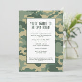 軍隊/迷彩パーティの招待状 招待状 (スタンド正面)