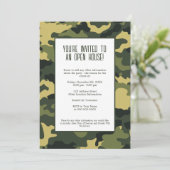 軍隊/迷彩パーティの招待状 招待状 (スタンド正面)