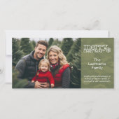 軍隊-迷彩柄 – クリスマスフォトカード – 1枚 シーズンカード (正面)