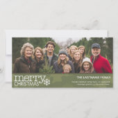 軍隊-迷彩柄 – クリスマスフォトカード – 1枚 シーズンカード (正面)