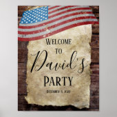軍隊、陸軍、任意のパーティー、歓迎サイン ポスター (正面)
