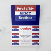 軍隊- BROTHER in Army - 考え's of You カード (内部)