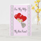 軍隊「For My Wife」アニバーサリーカード カード (黄色い花)