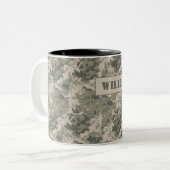 軍隊ACU Camoflaugeのコーヒー・マグのコップ ツートーンマグカップ (正面左)