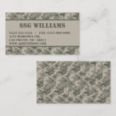 軍隊ACU Camoflaugeデジタルの迷彩柄の名刺 名刺 (正面/裏面)