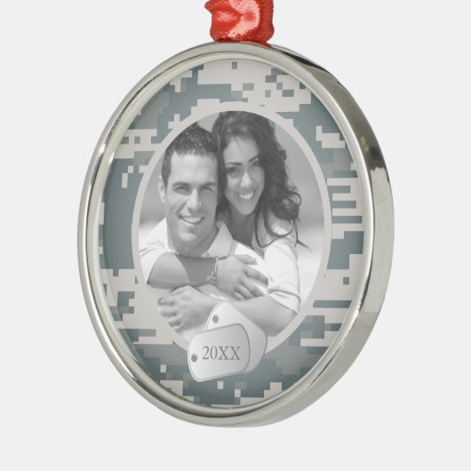 軍隊ACUsおよびドッグタッグ メタルオーナメント (左)