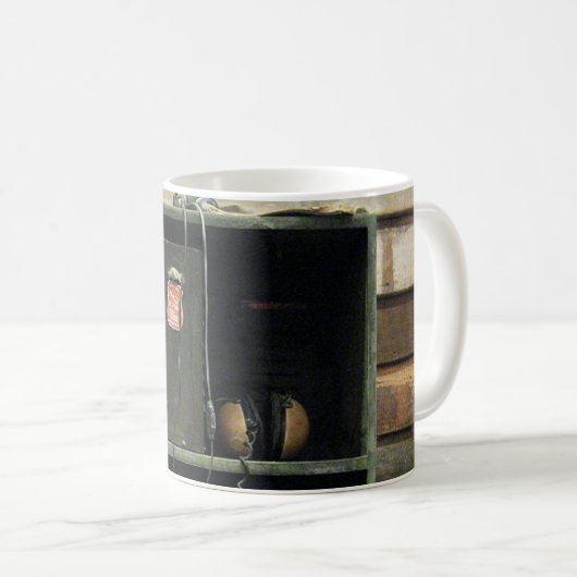 軍隊Commsヴィンテージ無線機 コーヒーマグカップ (正面右)