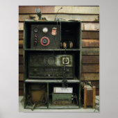 軍隊Commsヴィンテージ無線機 ポスター (正面)