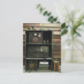 軍隊Commsヴィンテージ無線機 ポストカード (スタンド正面)