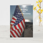 軍隊Get Well Card カード (黄色い花)