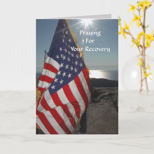 軍隊Get Well Card カード (黄色い花)