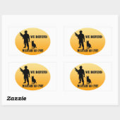 軍隊K9ユニット 長方形シール (シート)