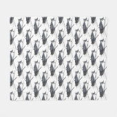 軍隊MH-53ヘリコプター フリースブランケット (正面(横))