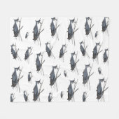 軍隊MH-53ヘリコプター フリースブランケット (正面(横))