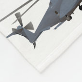 軍隊MH-53ヘリコプター フリースブランケット (角)